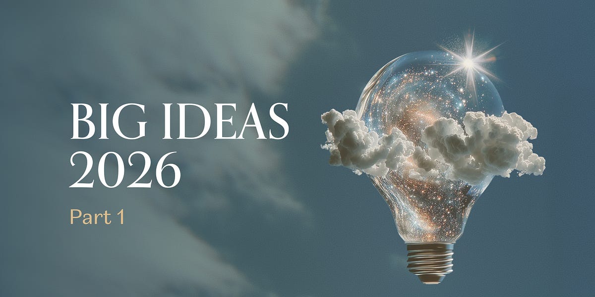 Big Ideas 2026: Part 1