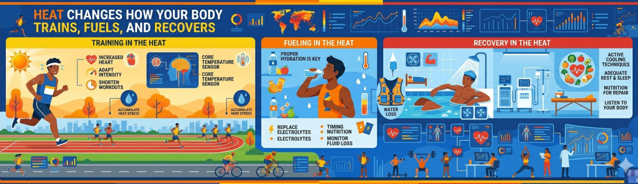 Heat Changes How Your Body Trains, Fuels, and Recovers