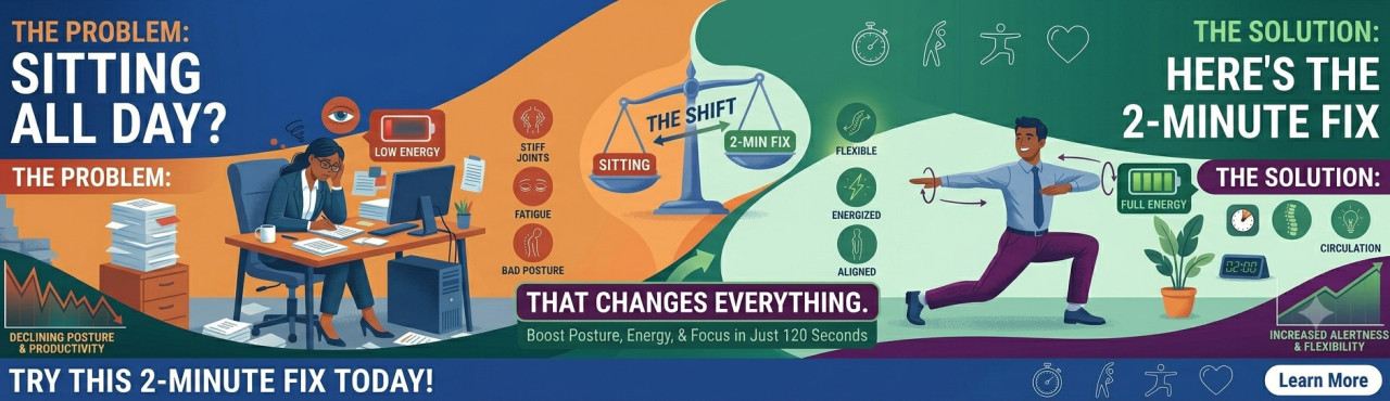 Sitting All Day? Here's the 2-Minute Fix That Changes Everything
